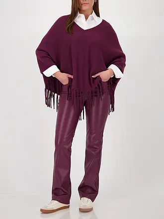 MONARI | Poncho - Cape | dunkelrot